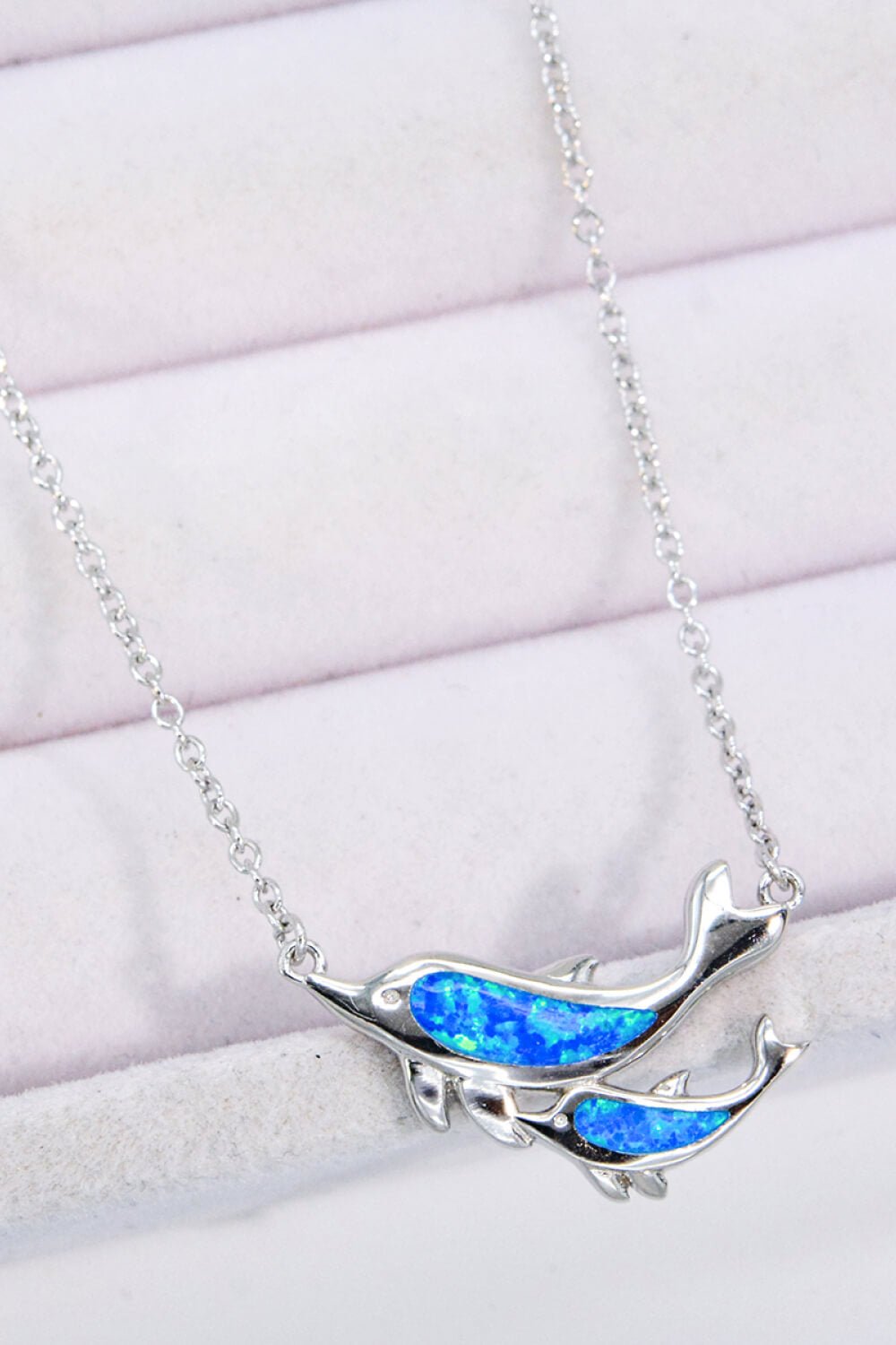Opal Dolphin Chain-Link Necklace - Shah S. Sahota