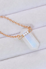 Natural Moonstone Chain-Link Necklace - Shah S. Sahota