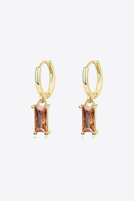 Retro 925 Sterling Silver Cubic Zirconia Drop Earrings - Shah S. Sahota