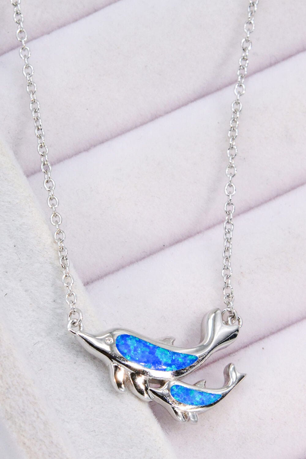 Opal Dolphin Chain-Link Necklace - Shah S. Sahota