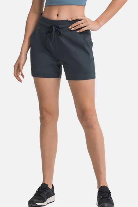 Waist Tie Active Shorts - Shah S. Sahota