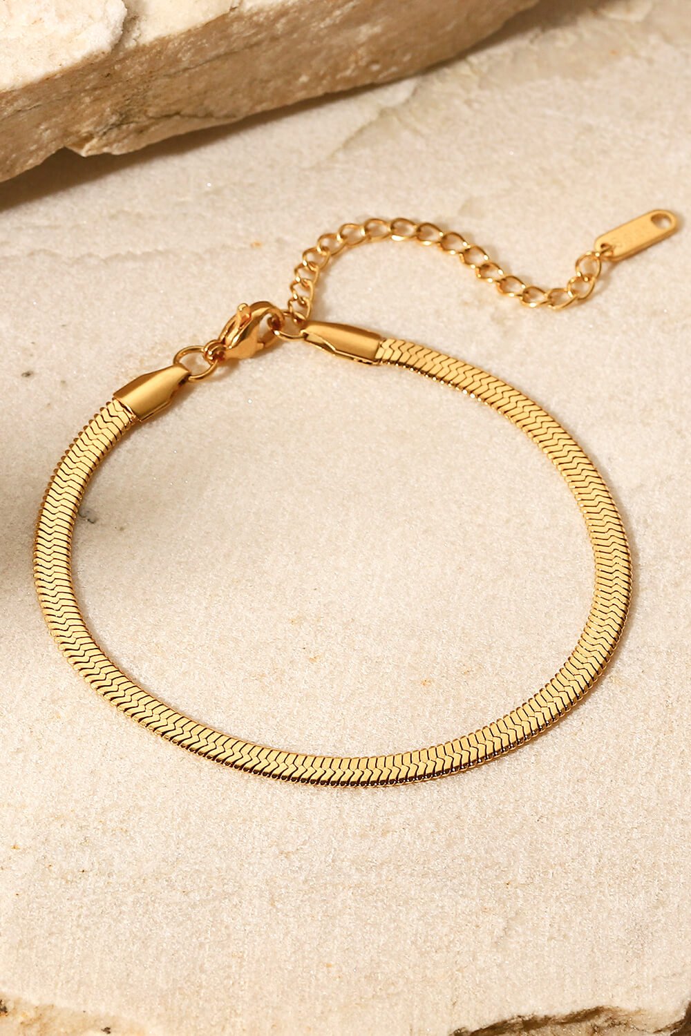 Herringbone Chain Stainless Steel Bracelet - Shah S. Sahota