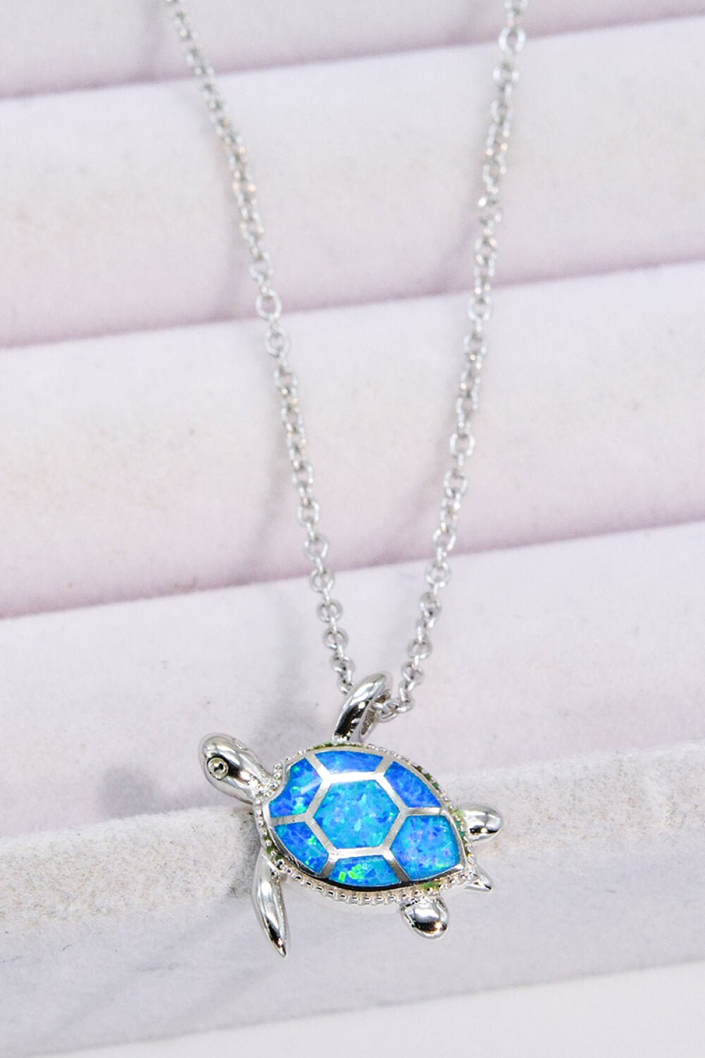 Opal Turtle Pendant Chain-Link Necklace - Shah S. Sahota
