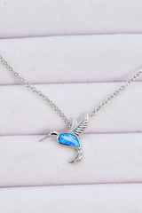 Opal Bird 925 Sterling Silver Necklace - Shah S. Sahota