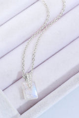 925 Sterling Silver Natural Moonstone Pendant Necklace - Shah S. Sahota