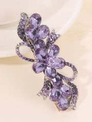 Rhinestone Flower Decor Hair Clip Boho