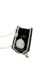 Satin Evening Bag for Women Tassel Decor