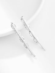 2pcs Rhinestone Geometric Decor Bobby Pin Royal