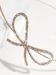 Rhinestone Bow Knot Decor Headband Party Tiaras