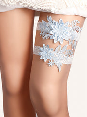 2pcs Appliques Decor Bridal Leg Belt Garter