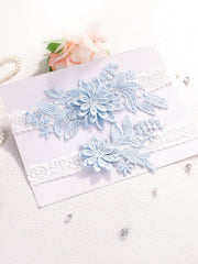 2pcs Appliques Decor Bridal Leg Belt Garter
