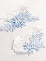 2pcs Appliques Decor Bridal Leg Belt Garter