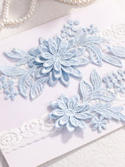 2pcs Appliques Decor Bridal Leg Belt Garter