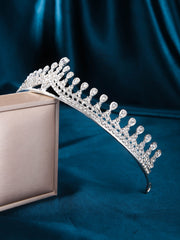 Rhinestone Crown Decor Bridal Headband Royal Tiaras