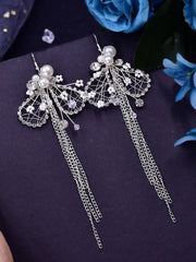 Rhinestone Decor Bridal Headwear & Drop Earrings Royal Tiaras