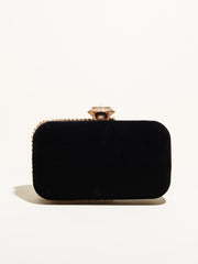 Rhinestone Decor Clutch