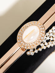 Rhinestone Decor Clutch