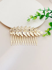 Leaf Decor Hair Comb