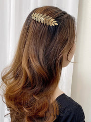 Leaf Decor Hair Comb