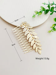Leaf Decor Hair Comb