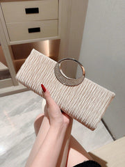 Ruched Detail Clutch