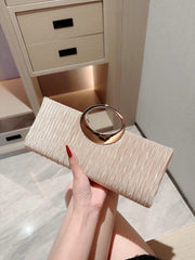 Ruched Detail Clutch