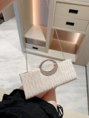 Ruched Detail Clutch
