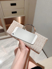 Ruched Detail Clutch