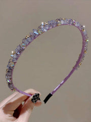 1pc Women Rhinestone & Bead Decor Fashion Headband For Daily Life Royal Tiaras