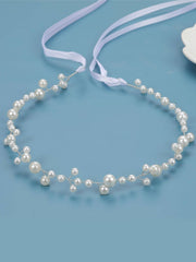 Faux Pearl Decor Bridal Hair Band Elegant