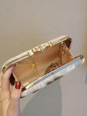 Women's Vintage Peony Embroidery Clutch Bag