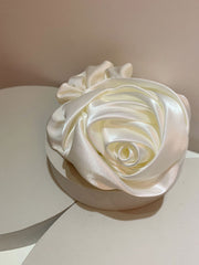 1pc Material French Vintage Gentle Rose Flower Hair Scrunchie Elegant