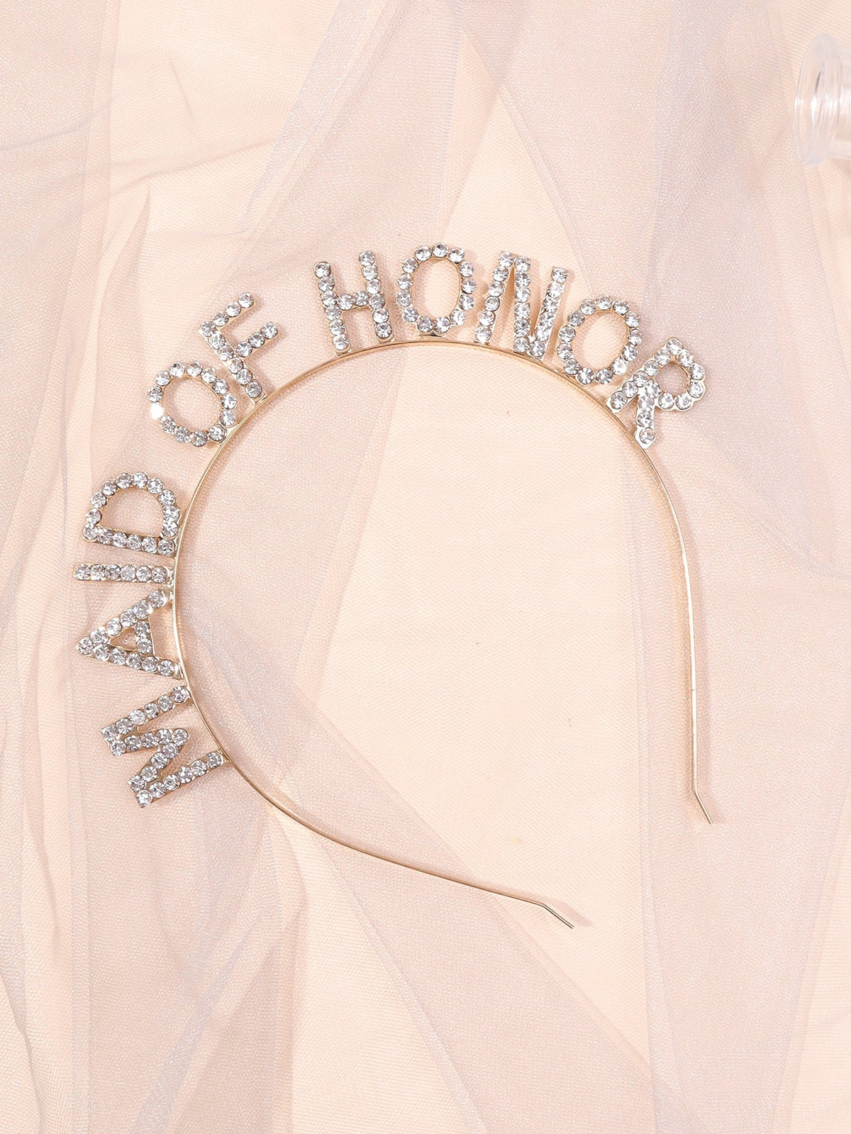 Rhinestone & Iron Alloy Birthday Party Photo Prop Headband For Women, Letter Crown Design Elegant Tiaras