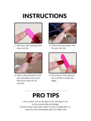 24pcs Short Almond Shaped Gold Stripe Glitter Press On Nails