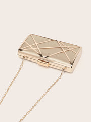 Glitter Bling,Shiny Glamorous,Elegant Lightweight,Portable Metallic Rhombus Shaped Hollow Out Clutch Bag For Evening Party Dinner Bag,Light Luxury,Elegant Rhinestone,Evening Bag For Teen Girls Women College Students Holiday, Party Wedding Prom, Dinner/Ba