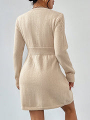 Cable Knit Sweater Dress