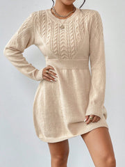 Cable Knit Sweater Dress