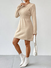 Cable Knit Sweater Dress