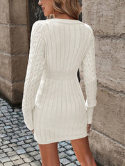 Cable Knit Sweater Dress