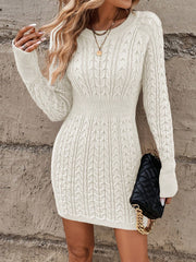 Cable Knit Sweater Dress