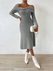 Women's Off Shoulder Sweater Dress