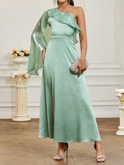 One-Shoulder Bridesmaid Dress