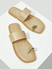 CASUAL COMFORTABLE SLIP-ON FLAT SANDALS FOR WOMEN