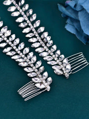 1pc Bridal Forehead Tiara Headband With Rhinestone Decor For Wedding Dress Hairstyle Royal