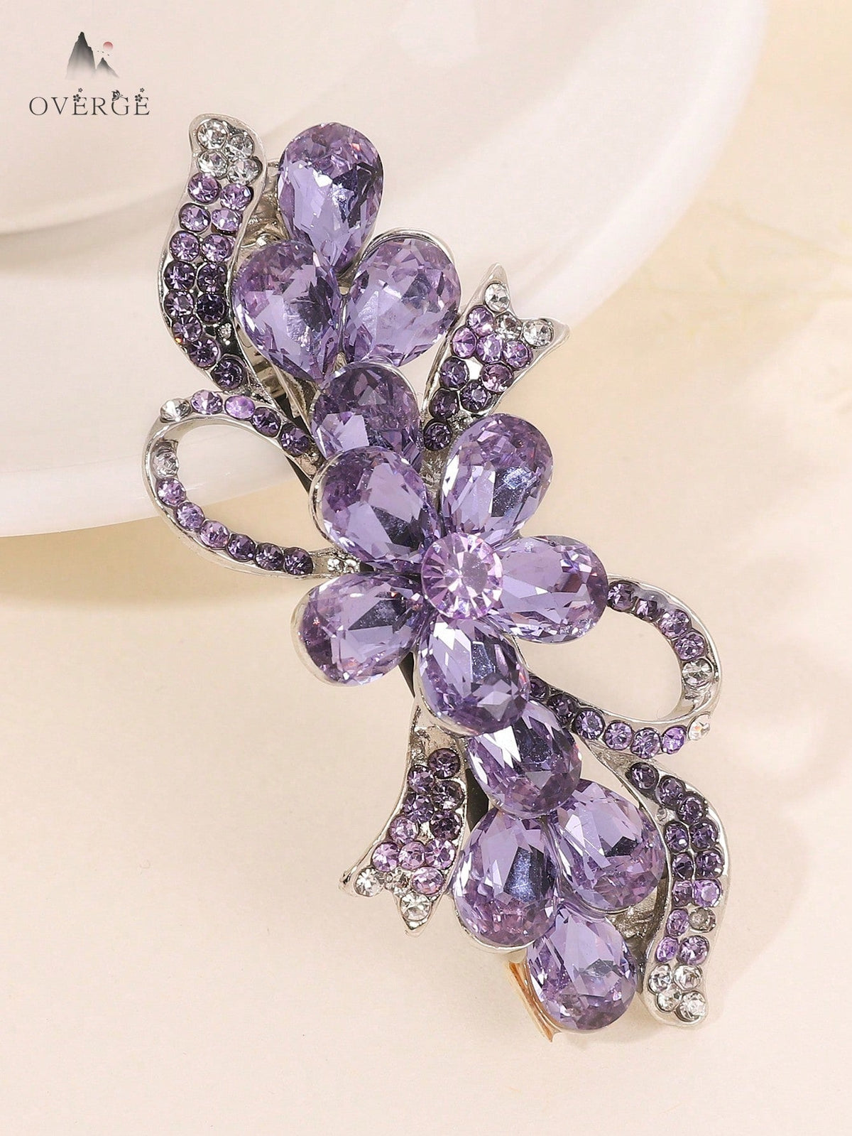 Rhinestone Flower Decor Hair Clip Boho