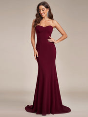 Custom Simple Off Shoulder Wholesale Sweetheart Mermaid Eloping Dress for Wedding