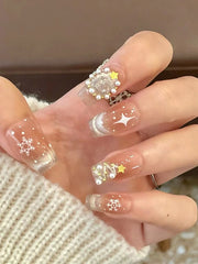 Detachable Geometric Press-On Nails