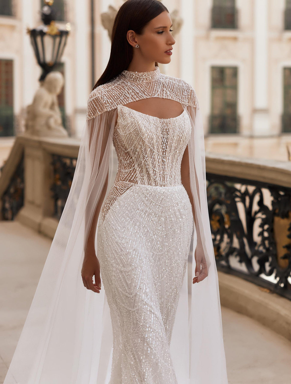 Goddess sheath wedding dress, fairytale Beaded pearl and sequin dress, sweetheart  corset lace bridal gown