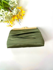 Ivory Satin Wedding Clutch, Bridesmaid’s Purse, Personalization Options and More Colors
