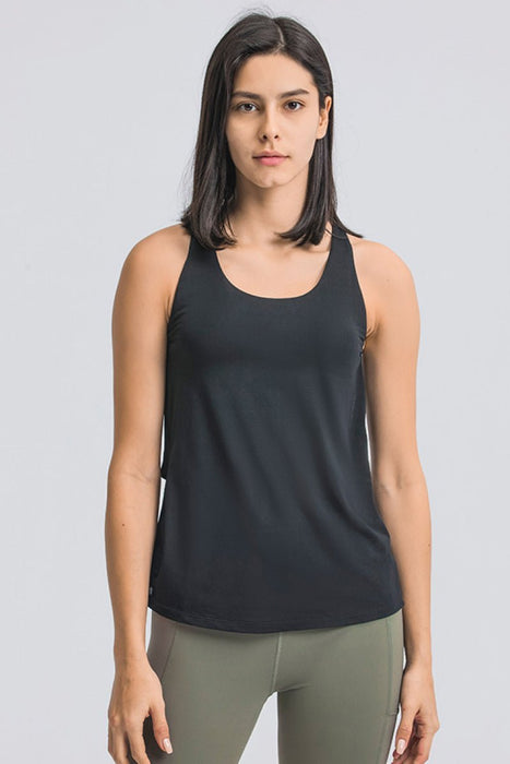 Cross Sports Bra Wrap Tank Top - Shah S. Sahota